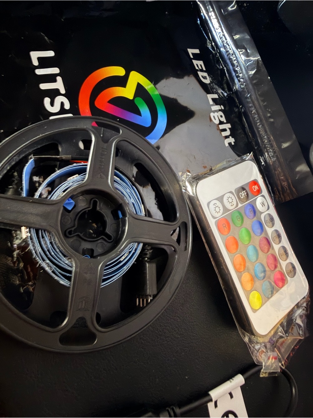 RGB LED Light Strip with Remote - multi colors
